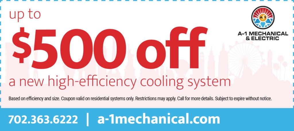 Special for up to 0 off a new high-efficiency cooling system. Based on efficiency and size. Coupon valid on residential systems only. Restrictions may apply. Call for more details. Subject to expire without notice.
